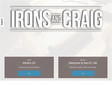 Tablet Screenshot of ironsandcraig.com